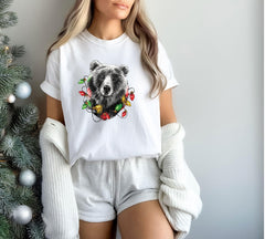 Comfort Colors® - Christmas Bear Shirt - Funny Christmas Shirt - Christmas Family Shirts - Christmas Animal Shirt - Holiday Tshirts - Winter