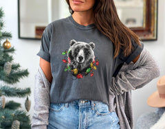Comfort Colors® - Christmas Bear Shirt - Funny Christmas Shirt - Christmas Family Shirts - Christmas Animal Shirt - Holiday Tshirts - Winter
