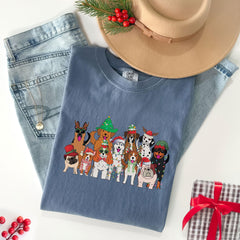 Comfort Colors® Christmas Dogs Shirt - Dog Lover Tshirt - Christmas Animal Shirt - Xmas - Funny Christmas Shirt - Dog Mom - Cute Christmas