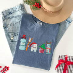 Comfort Colors® - Dental Christmas Shirt - Cute Tooth Shirt - Christmas Dentist Shirt - Funny Christmas Shirt - Dentist Gift - Dental Shirts