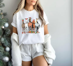 Comfort Colors® - Christmas Horse Shirt - Western Christmas Shirt - Christmas Animal Shirt - Horse Lover Gift - Farm Animals - Funny Xmas