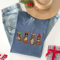 Comfort Colors® - Christmas Mouse Shirt - Christmas Animal Shirt - Xmas - Funny Christmas Shirt - Mouse Gift - Christmas Rat Shirt - Holiday