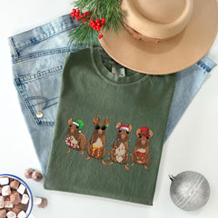 Comfort Colors® - Christmas Mouse Shirt - Christmas Animal Shirt - Xmas - Funny Christmas Shirt - Mouse Gift - Christmas Rat Shirt - Holiday