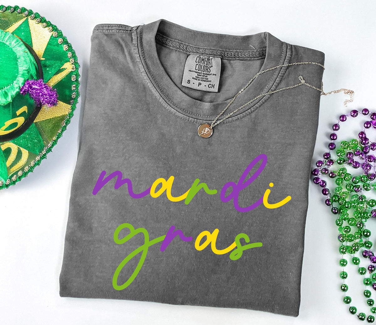 Comfort Colors® Mardi Gras Shirt - Fat Tuesday Tee - Mardi Festival T-Shirt