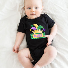 Mardi Gras Kids Shirts - Custom Jasper Hat Mardi Gras T-Shirt - Toddler Mardi Gras - Kids Fat Tuesday Tee