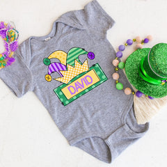 Mardi Gras Kids Shirts - Custom Jasper Hat Mardi Gras T-Shirt - Toddler Mardi Gras - Kids Fat Tuesday Tee