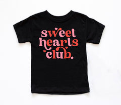 Sweet Hearts Club Kids Valentine Toddler Shirt - Gift for Girls