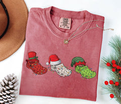 Comfort Colors® - Crocin Around the Christmas - Funny Christmas Shirt - Merry Crocmas - Christmas Graphic Shirt - Funny Christmas Gift