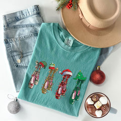 Comfort Colors® - Christmas Ballet T-Shirt - Christmas Dancer Tee - Ballerina Gift - Merry Dancemas - Women's Holiday Shirt