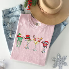 Comfort Colors® - Christmas Martini T-Shirt - Xmas Drink Tee - Christmas Cocktails - Xmas Party Shirt - Martini Lovers - Santa Margarita