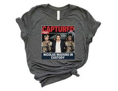 Nicolas Maduro Captured Shirt - Venezuela Libre - Venezuela Shirt - Protest T-Shirt - Maduro Out - Unisex Shirts