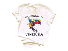 We Stand with Venezuela Shirt - Venezuela Support T-Shirt - Unisex Graphic Shirt - Maduro Captured T-Shirt