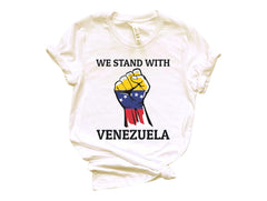We Stand with Venezuela Shirt - Venezuela Support T-Shirt - Venezuela Libre - Maduro Captured Shirt - Unisex T-Shirts