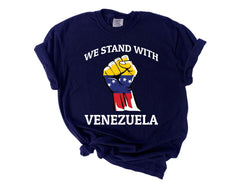 We Stand with Venezuela Shirt - Venezuela Support T-Shirt - Venezuela Libre - Maduro Captured Shirt - Unisex T-Shirts