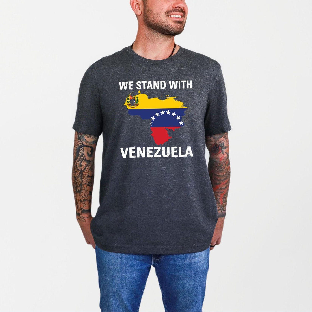 We Stand with Venezuela Shirt - Venezuela Freedom Shirt - Justicia for Venezuela - Protest Shirt - Maduro Out - Unisex T-Shirt