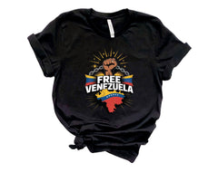 Free Venezuela Shirt - We Stand with Venezuela Shirt - Hands off Venezuela - Venezuela Libre - No More Maduro