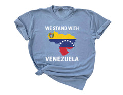 We Stand with Venezuela Shirt - Comfort Colors®  Venezuela Shirt - Maduro Fuera - Venezuela Libre - Unisex Shirt