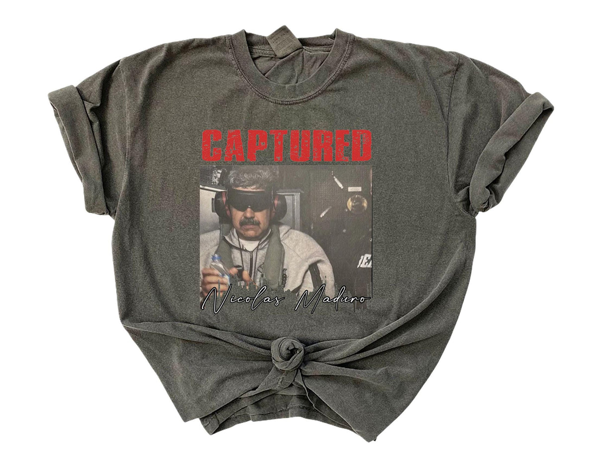 Comfort Colors® Maduro Shirt - Captured lLive Nicolas Maduro Shirt - Maduro Capturado - Venezuela Libre
