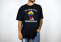 We Stand with Venezuela Shirt - Comfort Colors® Venezuela T-Shirt - Political Protest Tee - Unisex Shirt - Venezuela Support