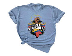 Comfort Colors® Free Venezuela Shirt - Venezuela Libre T-Shirt - We Stand with Venezuela Tee -