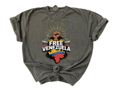 Comfort Colors® Free Venezuela Shirt - Venezuela Libre T-Shirt - We Stand with Venezuela Tee -
