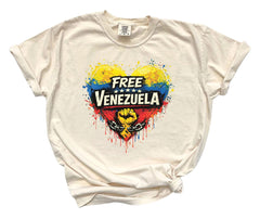 Free Venezuela Shirt - Comfort Colors®  Venezuela T-Shirt - Support Venezuela Tee - We Stand with Venezuela