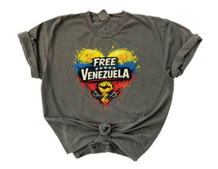 Free Venezuela Shirt - Comfort Colors®  Venezuela T-Shirt - Support Venezuela Tee - We Stand with Venezuela