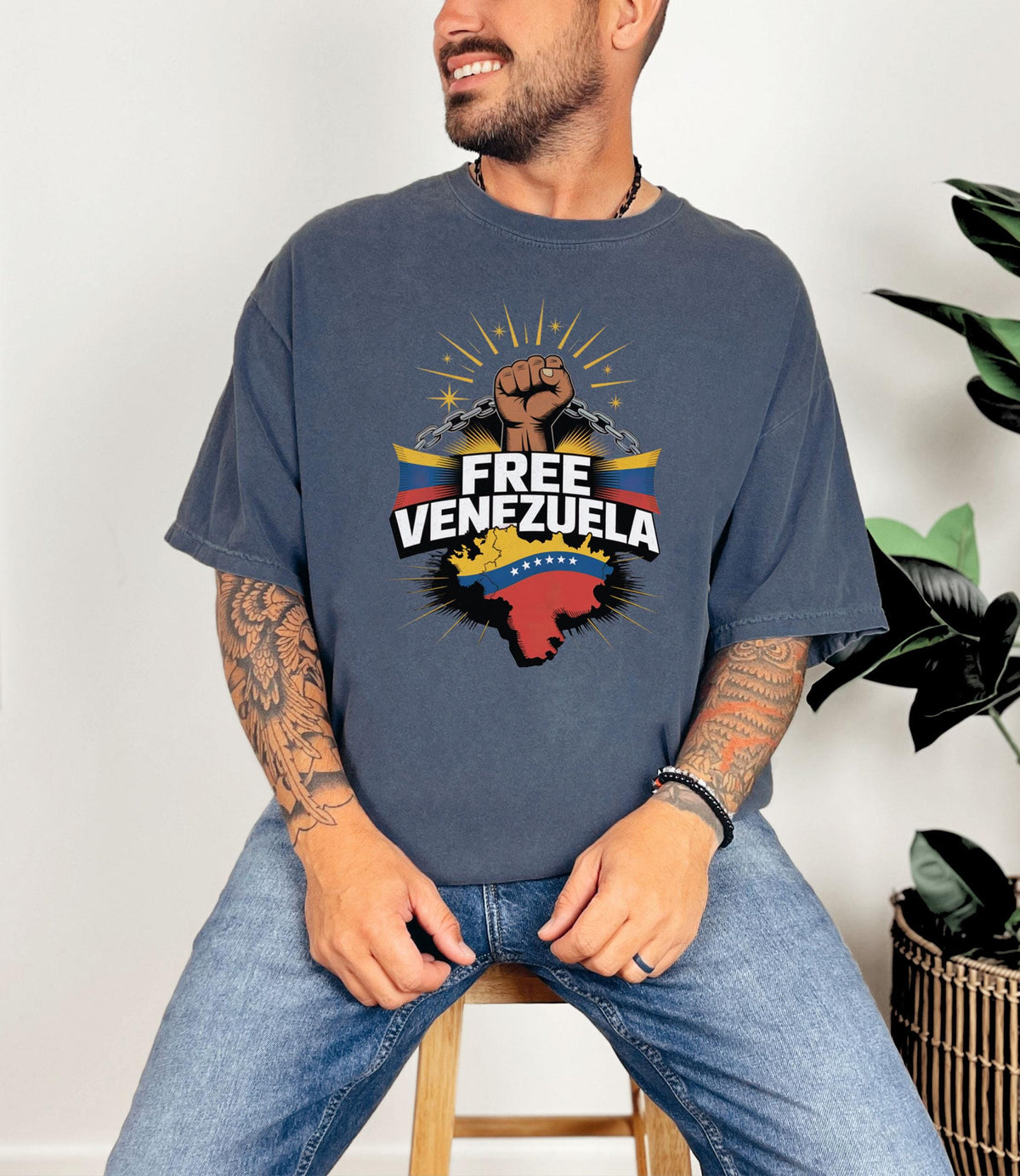 Comfort Colors® Free Venezuela Shirt - Venezuela Libre T-Shirt - We Stand with Venezuela Tee -