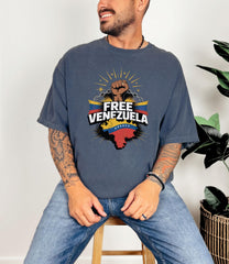 Comfort Colors® Free Venezuela Shirt - Venezuela Libre T-Shirt - We Stand with Venezuela Tee -