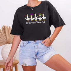 Mardi Gras Comfort Colors® Shirt - Let the Good Times Roll - Mardi Goose T-Shirt - Mardi Gras Carnival Parade Shirt