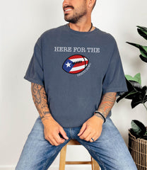 Comfort Colors® Benito Bowl Shirt - Benito Football T-Shirt - Here for The Benito Bowl Tee