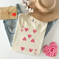 Comfort Colors®  67 Valentine Shirt - Valentine Couple Shirts - Seven of Hearts - Six of Hearts