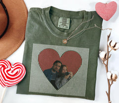 Custom Portrait Shirt - Retro Couples Picture T-Shirt - Valentines Gift - Couples Gift - Valentine Outfit
