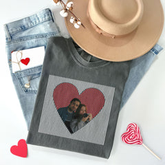 Custom Portrait Shirt - Retro Couples Picture T-Shirt - Valentines Gift - Couples Gift - Valentine Outfit