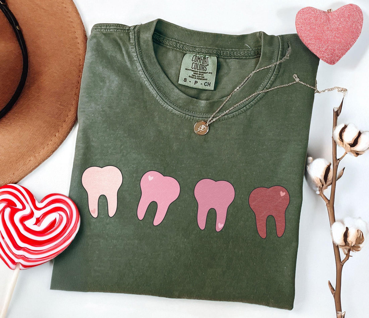 Dentist Comfort Colors®  Valentine Shirt - Dental Assistant Valentines Day Outfit  - Orthodontist Valentine T-Shirt