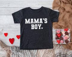 Mama's Boy Shirt - Boys Valentine T-Shirt - Valentines Outfit - School Party Tee - Kids Valentine Shirt
