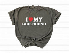 Comfort Colors® I Love My Girlfriend Shirt - Valentines Boyfriend Shirt - Valentines Gift