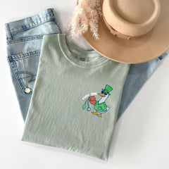 Comfort Colors® - Cuff Em Nurse T-Shirt - Funny St Patrick Day Goose Tee - RN Shamrock Gift - Student Nurse - RN Nurse - ER Nurse