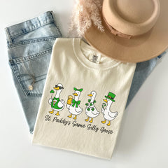 Comfort Colors® - St. Patrick's Day T-Shirt - St Paddys Same Silly Goose - Funny St Patrick’s Tee - Silly Irish Goose Shirt - Green Holiday