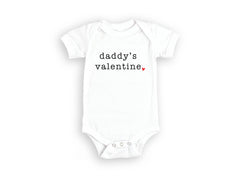 Daddy's Valentine Toddler Shirt - Valentines Day Kids Tee