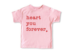 Kids Valentines Day Shirts - Heart You Forever Baby Toddler Youth - Valentines Outfit