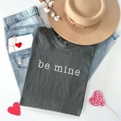 Comfort Colors® Be Mine Fine Couple Shirts - Funny Valentines Matching Shirts - Boyfriend Girlfriend Gift