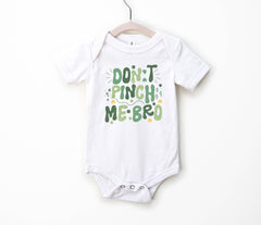 Don't Pinch Me Bro Toddler Shirt - St Patrick's Day Kids Tee - Irish Kids Gift - Shamrock Sequins Baby Bodysuit - Funny Lucky Dude Outfit