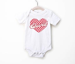 Valentines Day Shirt for Boys - Custom Name Heart T-Shirt - Toddler Youth Baby Valentine - Toddler Shirts