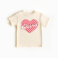 Valentines Day Shirt for Boys - Custom Name Heart T-Shirt - Toddler Youth Baby Valentine - Toddler Shirts