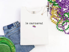 Comfort Colors® Mardi Gras Shirt - Le Carnaval - Carnaval T-Shirt - Fat Tuesday Shirt