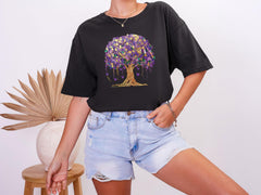 Comfort Colors® Mardi Gras Tree Shirt - Mardi Gras Beads T-Shirt - Carnival Fat Tuesday Tee - Mardi Gras Outfit