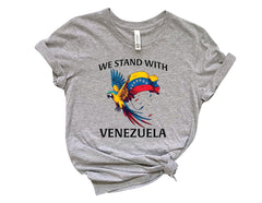 We Stand with Venezuela Shirt - Venezuela Support T-Shirt - Unisex Graphic Shirt - Maduro Captured T-Shirt