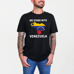 We Stand with Venezuela Shirt - Venezuela Freedom Shirt - Justicia for Venezuela - Protest Shirt - Maduro Out - Unisex T-Shirt