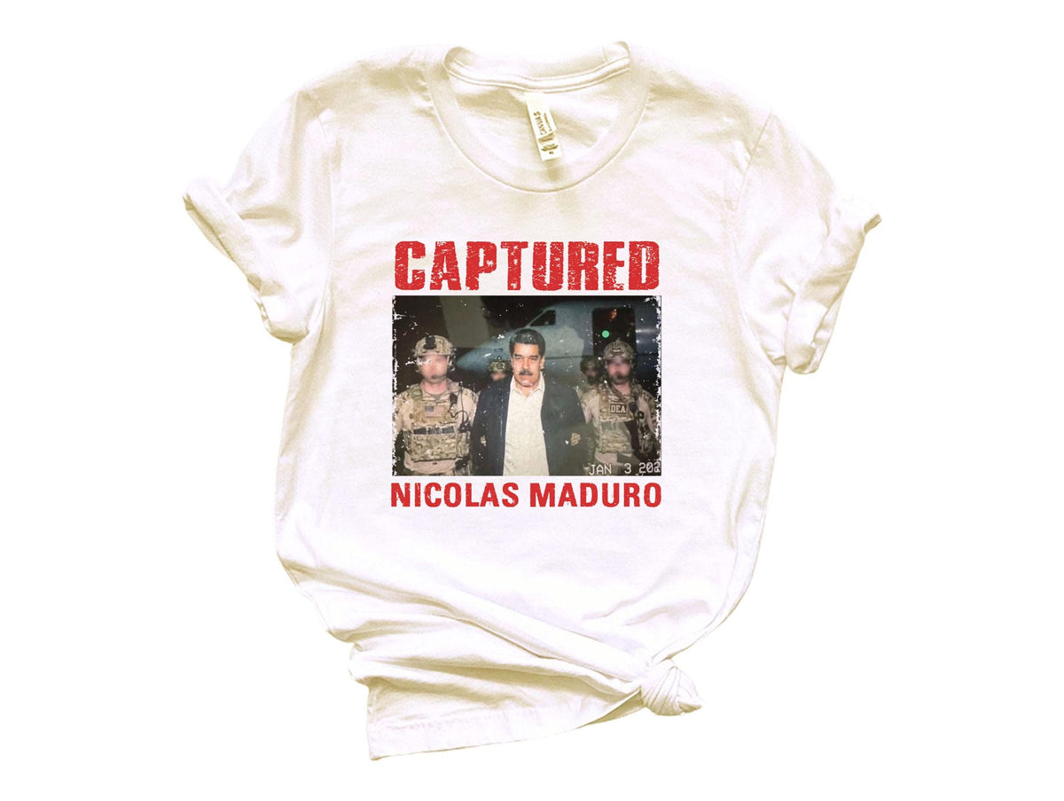 Nicolas Maduro Captured Shirt - Venezuela Libre T-Shirt - Protest Tee - Unisex Shirt - Maduro Captured 2026